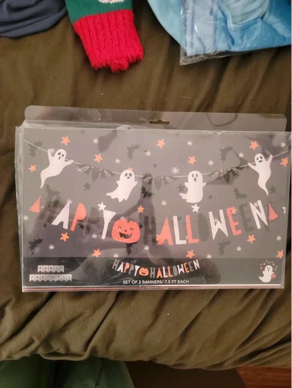 Set of 2 halloween banners/garland